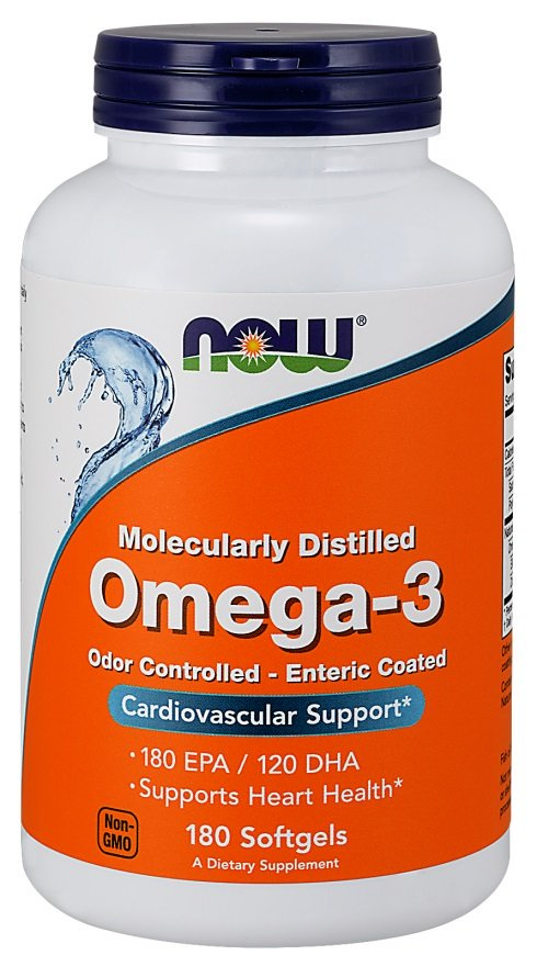 Now Foods Omega-3 Enteric Coated 180 Kapsułek