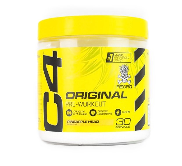 Cellucor C4 Original Pineapple Head Przedtreningówka w Proszku Na Energię i Skupienie 198g
