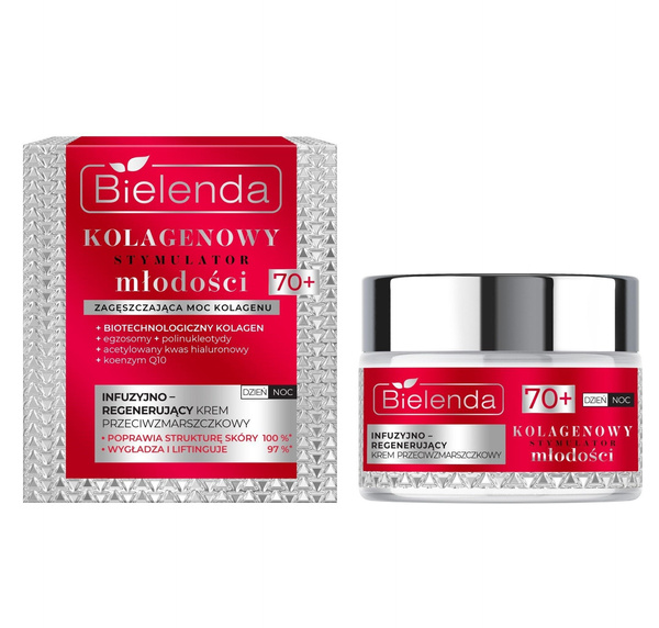 Bielenda Collage Youth Stimulator Infusion Regenerating Anti-wrinkle cream 70+ 50ml