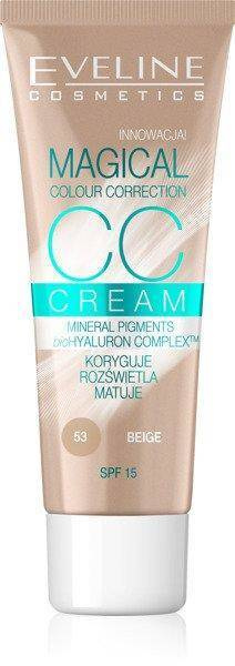 Eveline CC Cream Magical Color Correction Multifunctional Foundation Beige 30ml