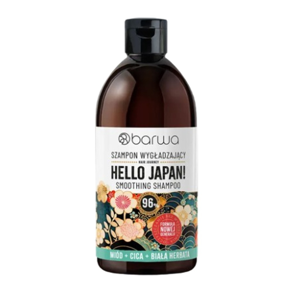Barwa Hair Journey Hello Japan Wygładzający Szampon dla Włosów Puszących Się 380ml