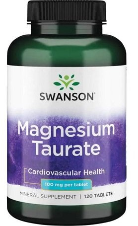 Swanson Magnesium Taurate 100mg 120 Tabletek