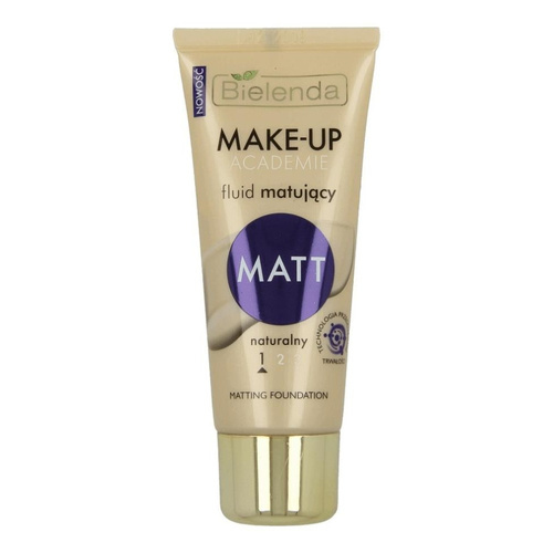 Bielenda Make-Up Academie Matt Mattifying Fluid No. 1 Natural for Combination and Oily Skin 30g
