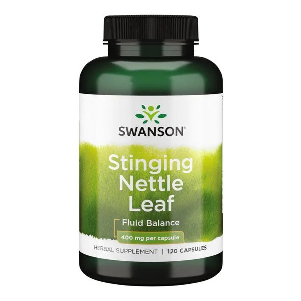 Swanson Stinging Nettle Leaf Liść Pokrzywy 400mg 120 Kapsułek