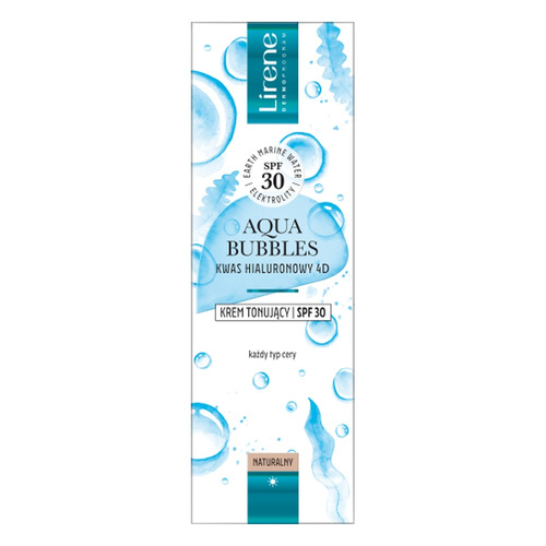 Lirene Aqua Bubbles Lekki Krem Tonujący SPF30 dla każdego Rodzaju Skóry 30ml