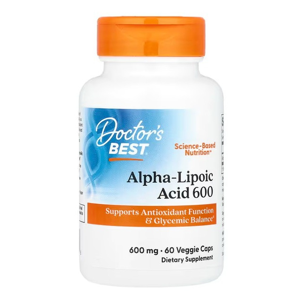Doctor's Best Kwas alfa-liponowy, 600mg Kapsułki 60 kapsułek