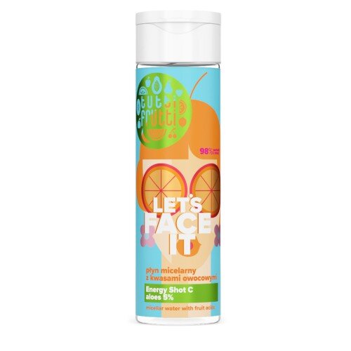 Tutti Frutti Let's Face It Cleansing Micellar Fluid with Fruit Acids and Aloe 5% + Energy Shot C 200ml