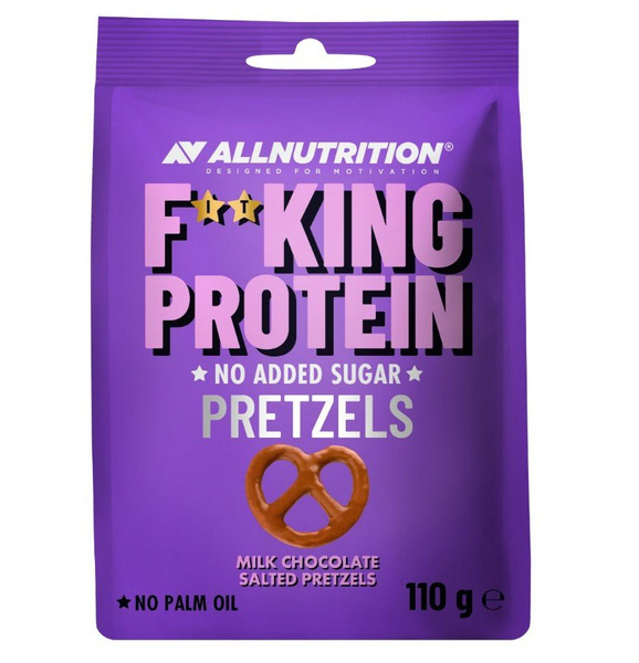 Allnutrition Fitking Protein Pretzels in Milk Chocolate with Salt 110g
