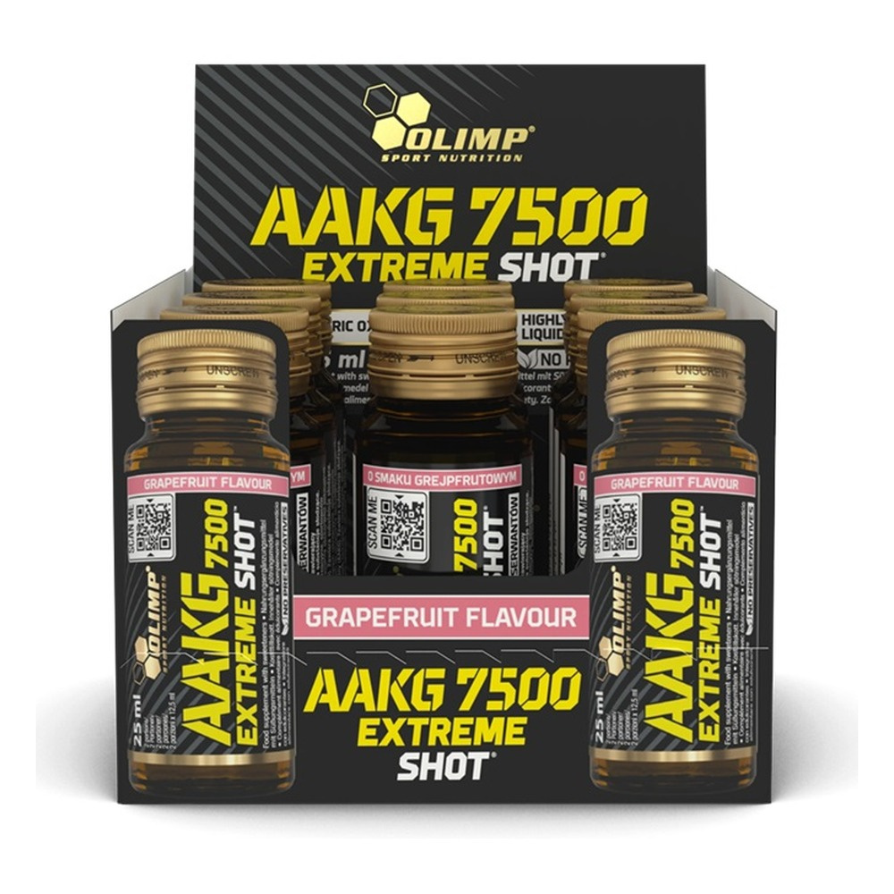 AAKG 7500 Extreme Shot, Grapefruit (EAN 5901330098802) - 9 x 25 ml.