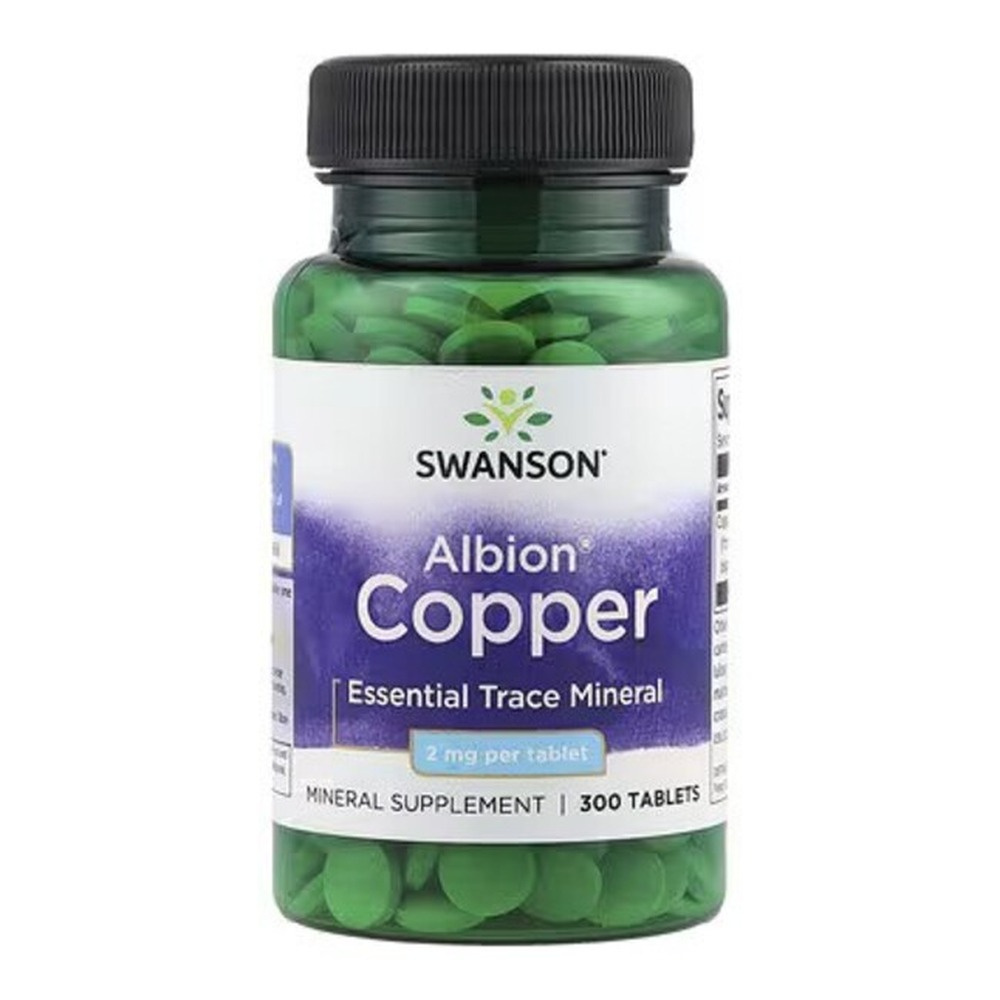 Swanson Copper 2mg Chelat Miedzi Wspomaga Zdrowie Narządów 300 Tabletek