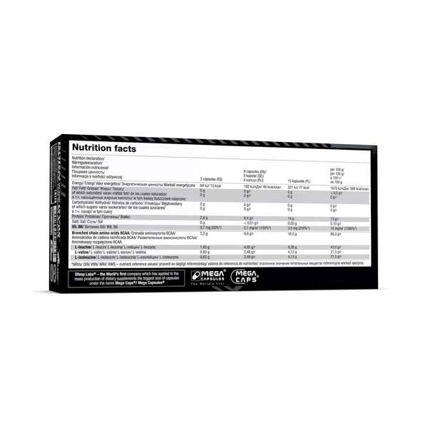Olimp BCAA 1100 Mega Caps 120 Capsules