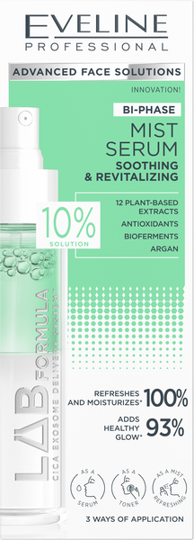 Eveline Lab Formula Dwufazowe Serum-Mgiełka Kojąco-Rewitalizująca 30ml