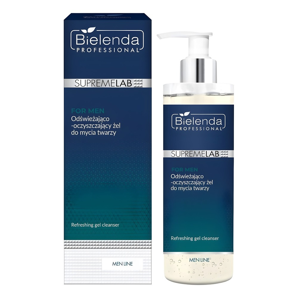 Bielenda SupremeLab Men Line Odświeżająco-Oczyszczający Żel do Mycia Twarzy 200ml