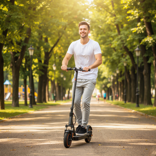 SPORTNOW Foldable Electric Scooter with 350W Motor, Up to 25km/h