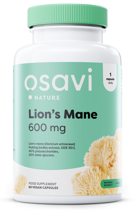 Osavi Soplówka jeżowata 600mg 60 wegańskich kapsułek na koncentrację