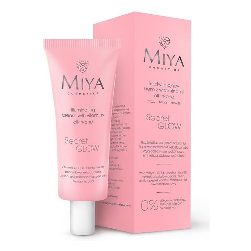 Miya SecretGLOW Illuminating Cream with Vitamins for All Skin Types 30ml