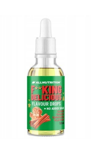 Allnutrition Fitking Delicious Flavour Drops Aromat w Kroplach Ciasteczko Cynamonowe 50ml