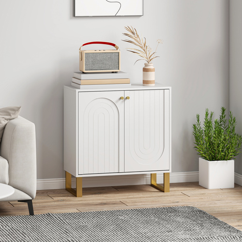 HOMCOM 2-Door Sideboard Storage Cabinet - White