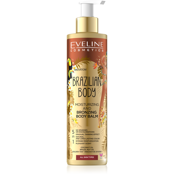 Eveline Brazilian Body 5w1 Nawilżający Balsam Brązujący do Ciała 200ml