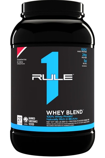 Rule One R1 Whey Blend, Strawberries & Creme - 891g