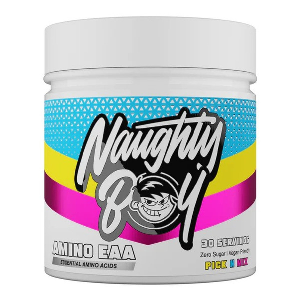 Naughty Boy Amino EAA Pick n Mix Aminokwasy EAA i BCAA w Proszku na Regenerację Mięśni i Wytrzymałość 345g