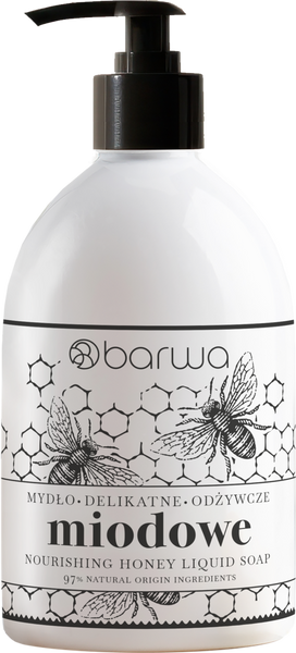 Barwa Pure Calm Nourishing Honey Liquid Soap for Dry Skin 450ml