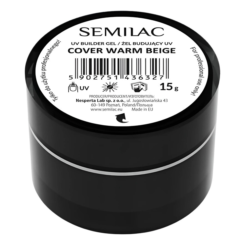 Semilac Builder Gel Cover - Warm Beige 15g