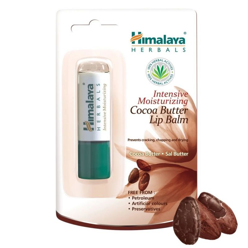 Himalaya Intensive Moisturizing Cocoa Butter Intensywnie Nawilżający Balsam do Ust z Masłem Kakaowym 4.5g