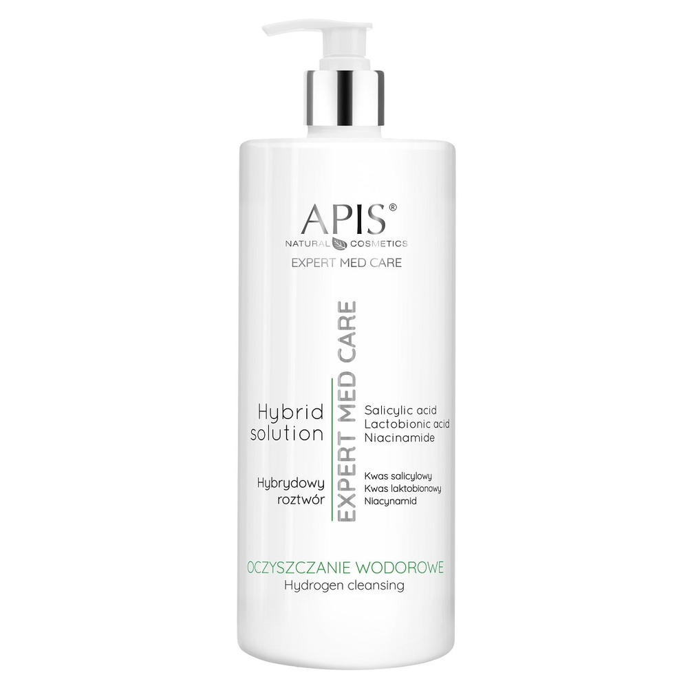 Apis Expert Med Roztwór Wodorowy z Kwasem Salicylowym Laktobionowym i Niacynamidem 1000ml