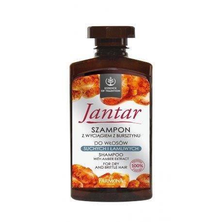 Jantar Szampon z Wyciągiem z Bursztynu dla Włosów Suchych i Łamliwych 330ml