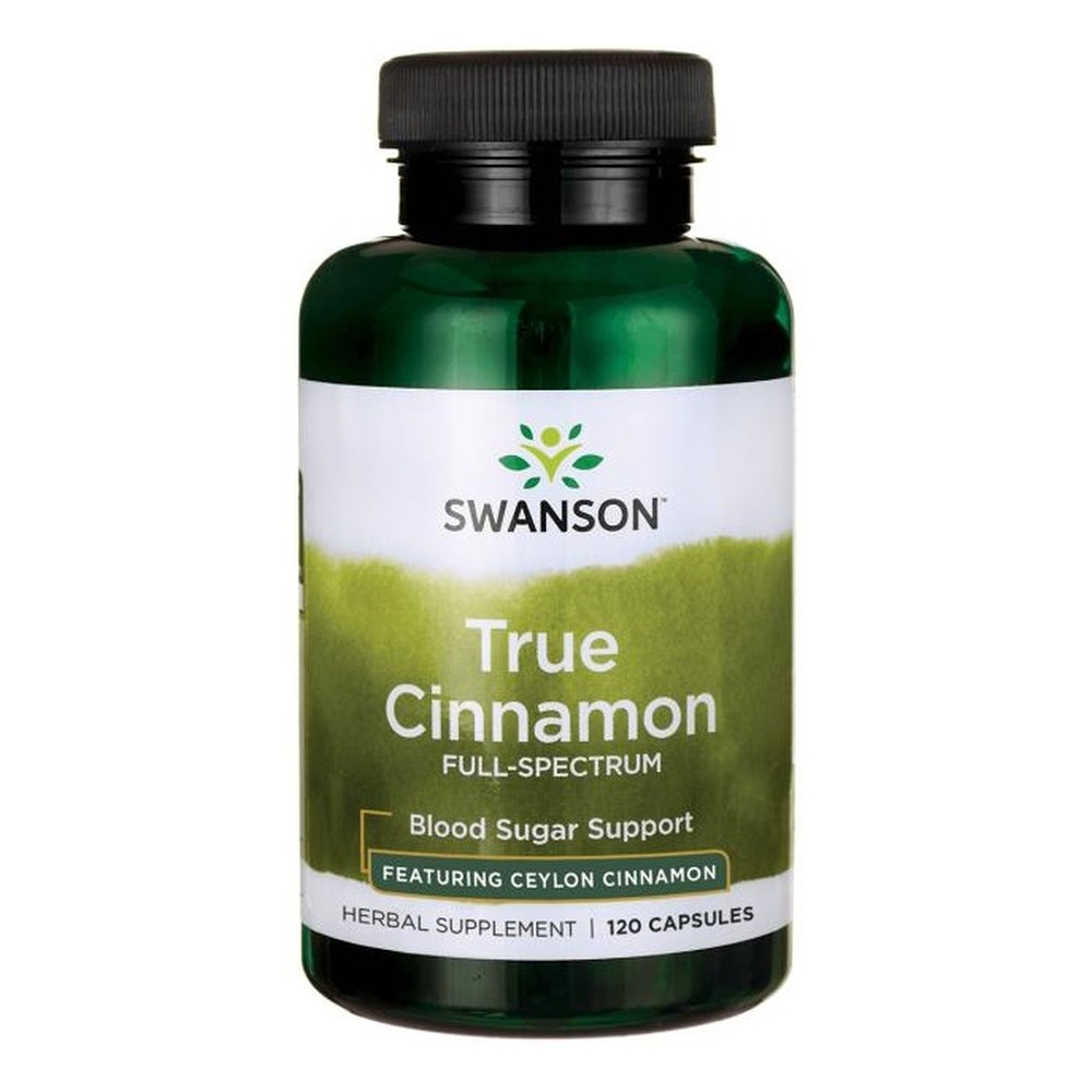 Swanson True Cinnamon Cynamon Cejloński Full Spectrum 120 Kapsułek