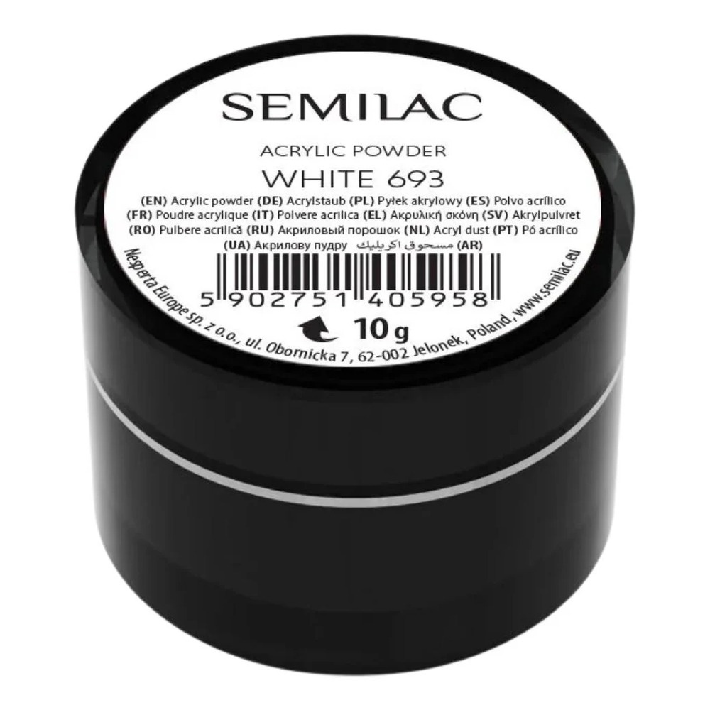 Semilac Acrylic Powder 693 White 10g