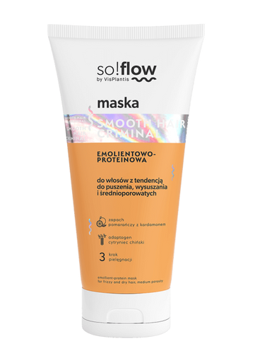 So!Flow Maska Emolientowo-Proteinowa do Włosów z Tendencją do Puszenia 200ml Best Before 04.12.26