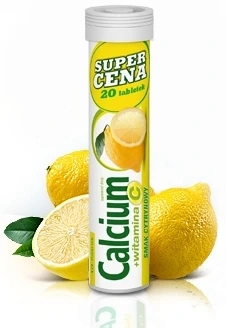 Plusssz Calcium 300 Vitamin C Effervescent Tablets with Lemon Flavour 20pcs