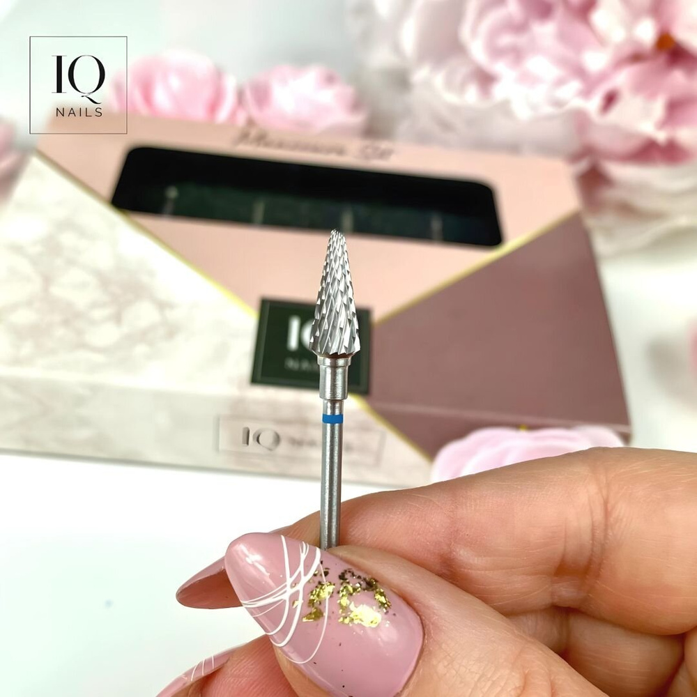 IQ Nails Expert Drill Bits For Gel Polish Gel Acrylic Cuticles Set Zestaw Frezów 5 Sztuk
