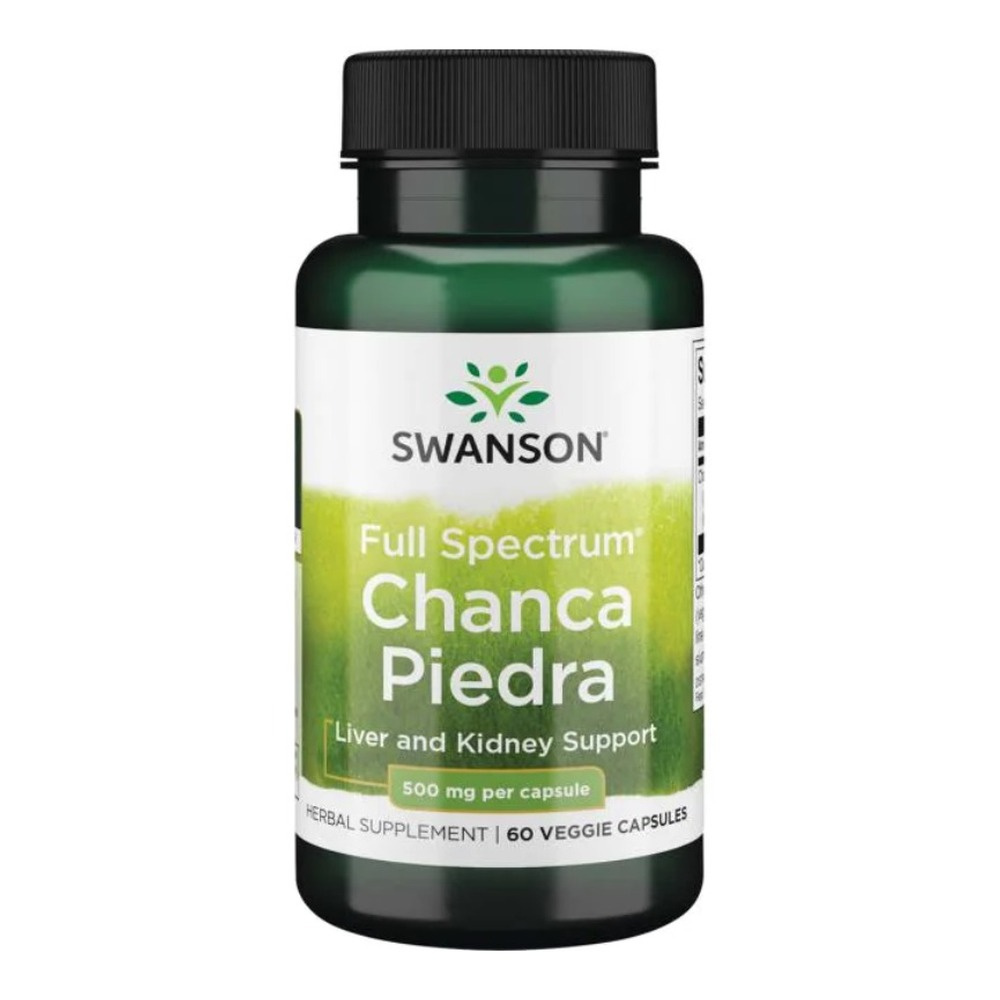 Swanson Full Spectrum Chanca Piedra 500mg Wspomaga Naturalne Funkcje Detoksykacyjne 60 Kapsułek