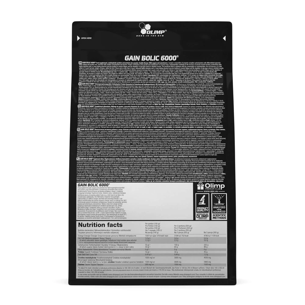 Olimp Gain Bolic 6000 Vanilla 1000g