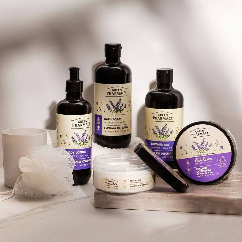 Green Pharmacy Balsam do Ciała Lawenda i Olejek Lniany 400ml