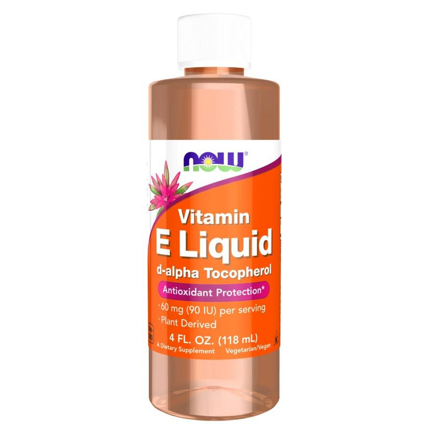 Now Foods Vitamin E Liquid D-alpha-Tocopheryl Supports Immunity 118ml