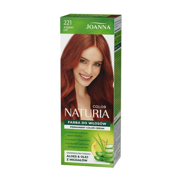 Joanna Naturia Permanent Hair Color Dye Care Shine No. 221 Autumn Leaf 100ml