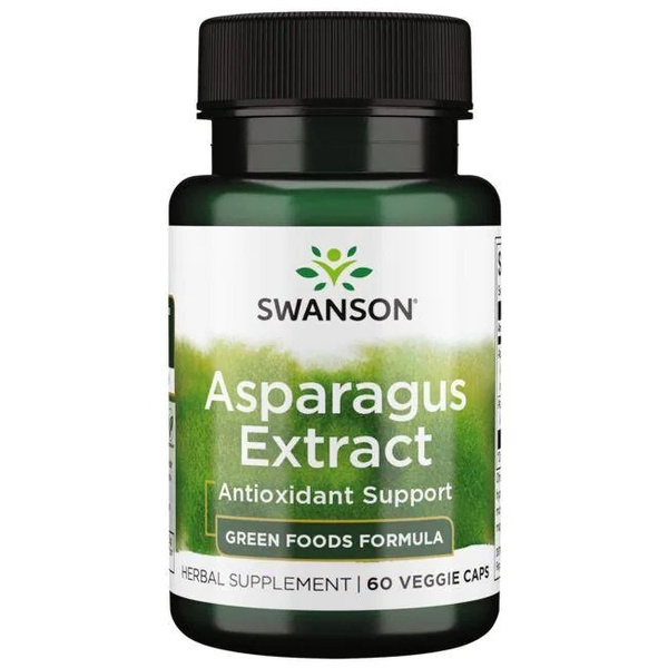 Swanson Asparagus Extract Ekstrakt ze Szparagów 60 Kapsułek