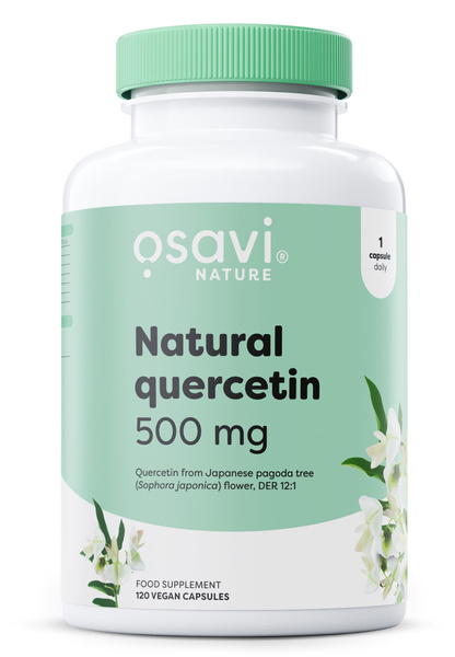 Osavi Naturalna Kwercetyna 500mg 120 wegańskich kapsułek suplement flawonoidowy