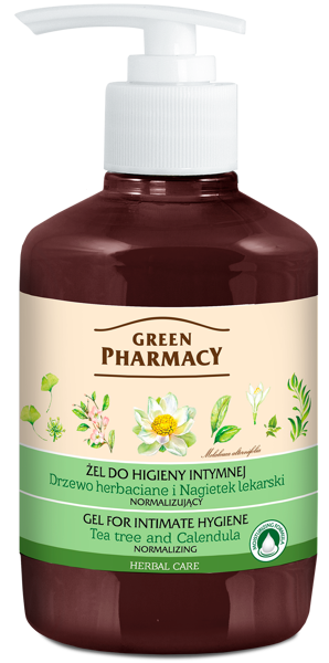 Green Pharmacy Normalizing Gel for Intimate Hygiene Marigold and Tea Tree 370 ml