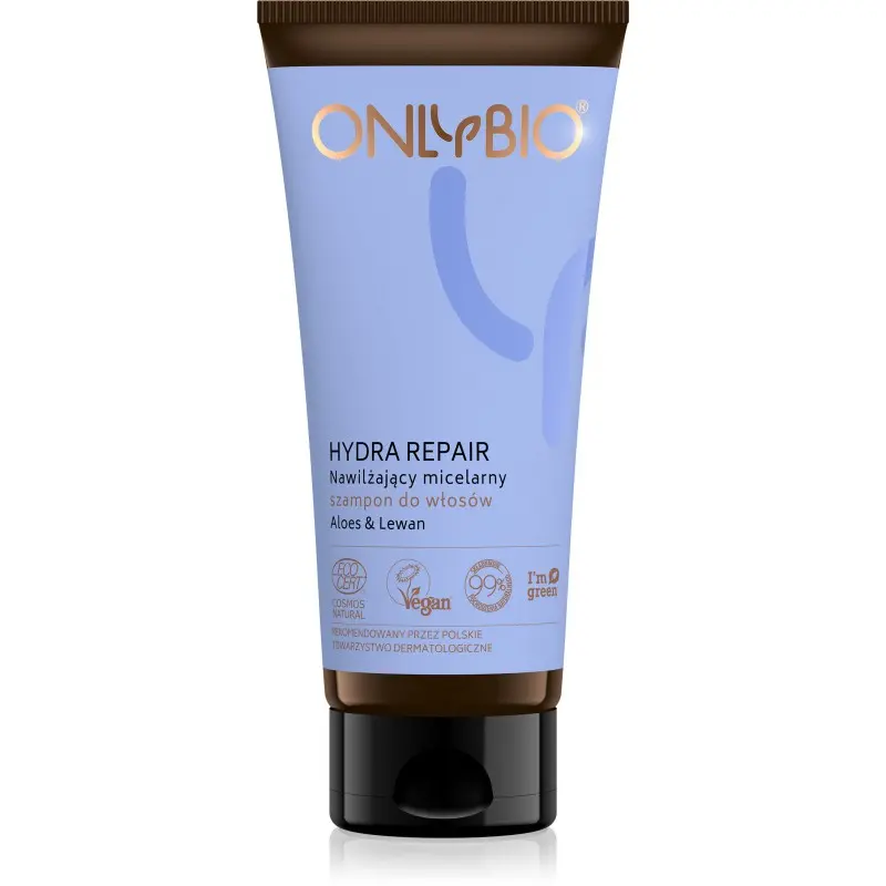 OnlyBio Hydra Repair Moisturizing Micellar Shampoo for Dry and Damaged Hair Aloe and Lewan 200ml
