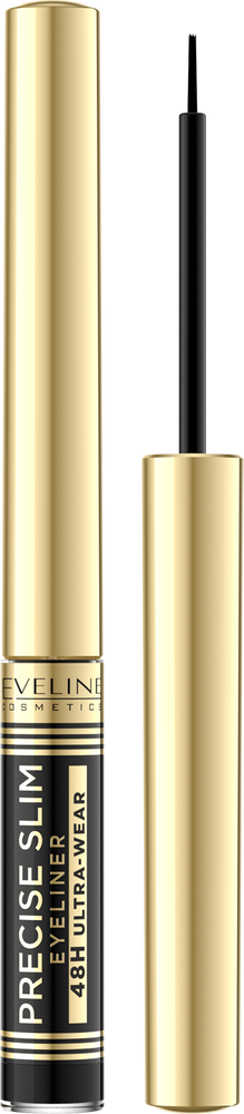 Eveline Precise Slim Ultraprecyzyjny Liner do Oczu Długotrwały Efekt 48H Vinyl Black 2ml