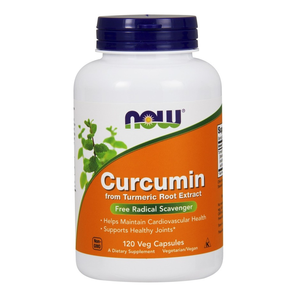 Now Foods Turmeric Curcumin Wspomaga Odporność i Wykazuje Właściwości Antyoksydacyjne 120 Kapsułek