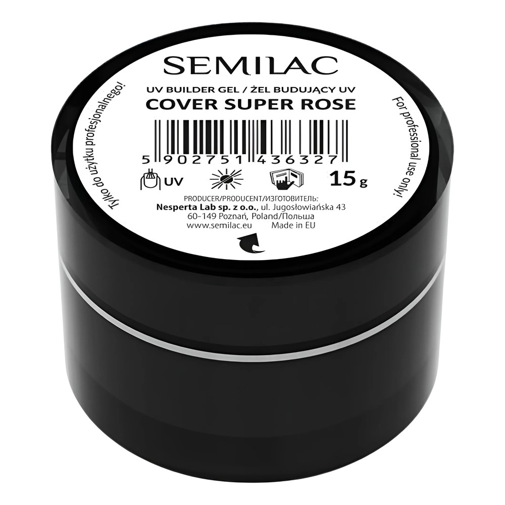 Semilac Builder Gel Cover Super Rose 15g