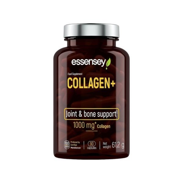 Essensey Collagen+ Hydrolyzed Collagen with Vitamin C For Joints Bones and Skin 90 Capsules