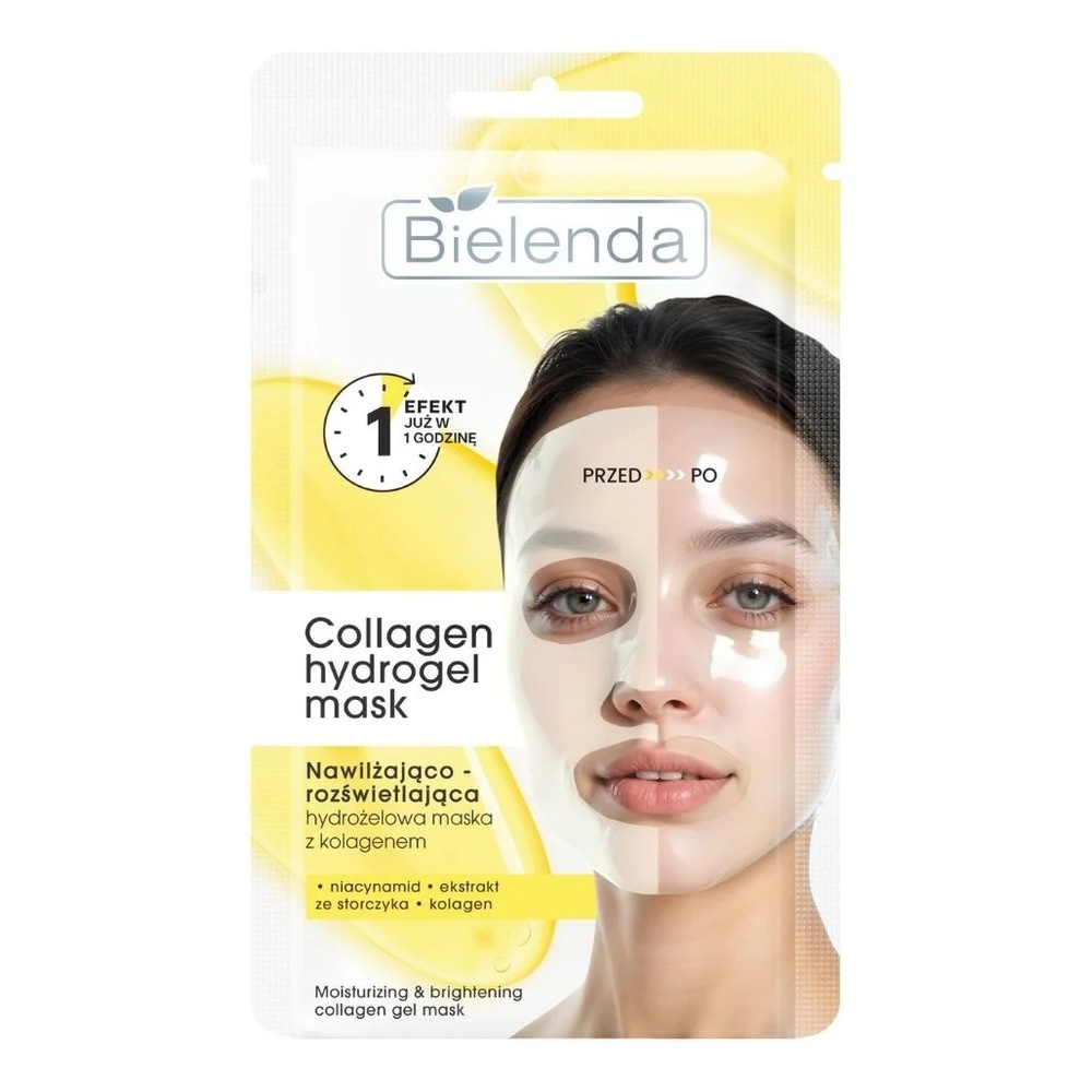 Bielenda Collagen Moisturizing and Brightening Hydrogel Mask 1pc