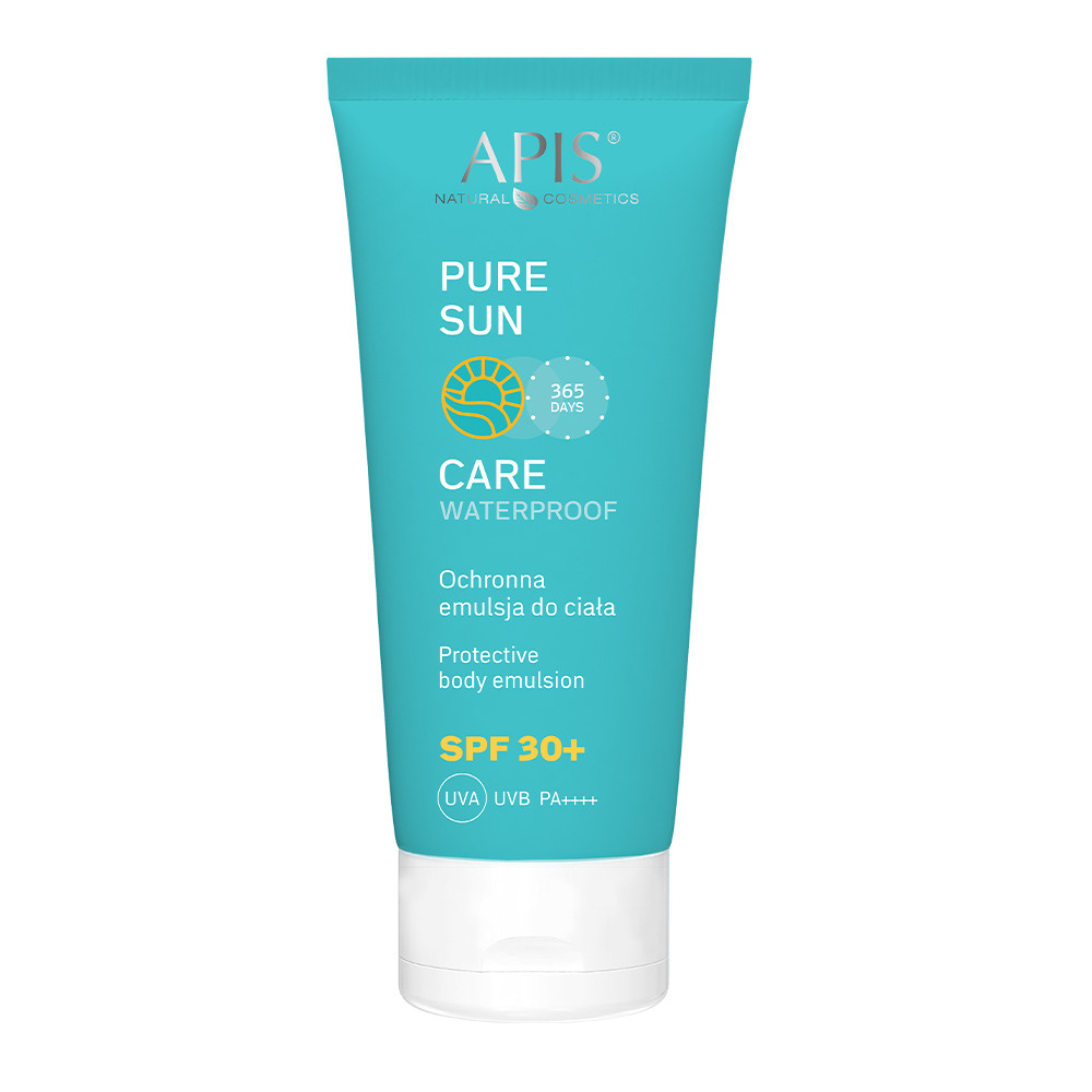Apis Pure Sun Protective UVA i UVB Wodoodporna Emulsja do Ciała SPF30 dla każdego Rodzaju Skóry 200ml